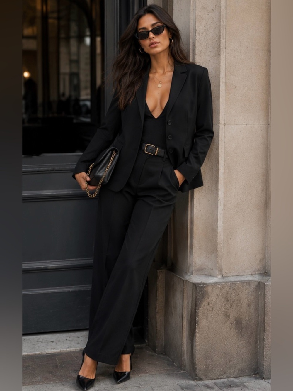 Akris punto black blazer